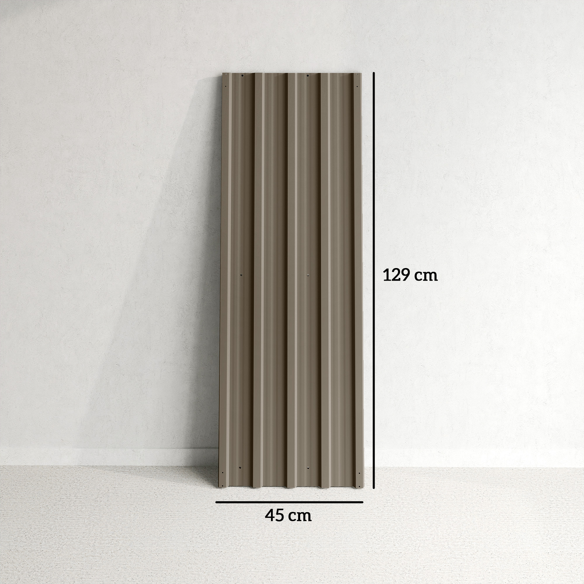 12x Paneles para Tejado de Acero Galvanizado, Chapas Perfiladas de Techo 7m², para Caseta de Herramientas, Cobertizo, Garaje, Exterior, 129x45cm, Marrón