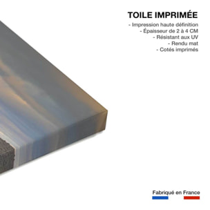 Tableau Chute d'eau by night Toile imprimée