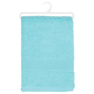 Drap de bain "Essentiel" - coton 450 gr/m² - bleu aqua 100x150 cm