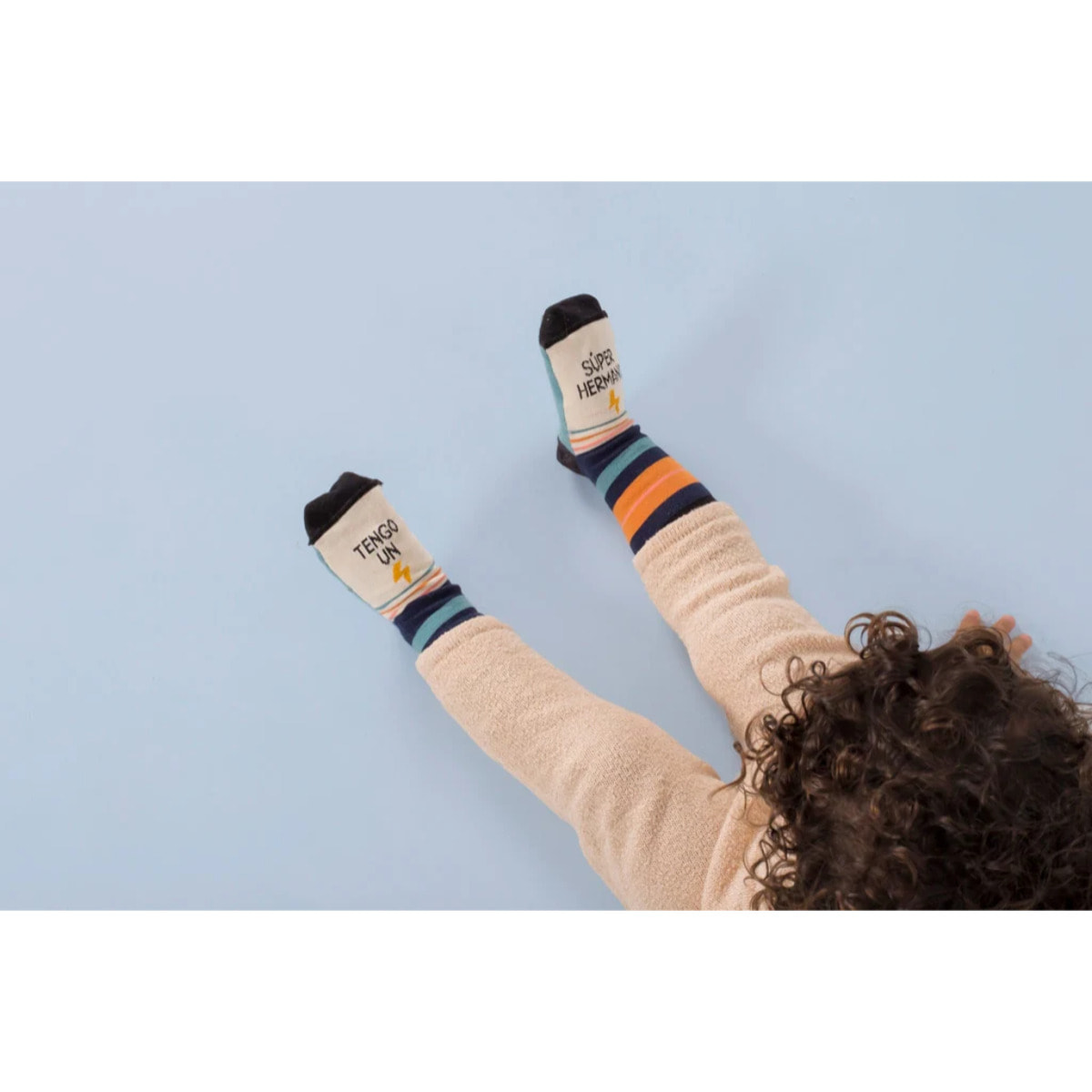 Mini Calcetines "Tengo un súper hermano" talla 23-26