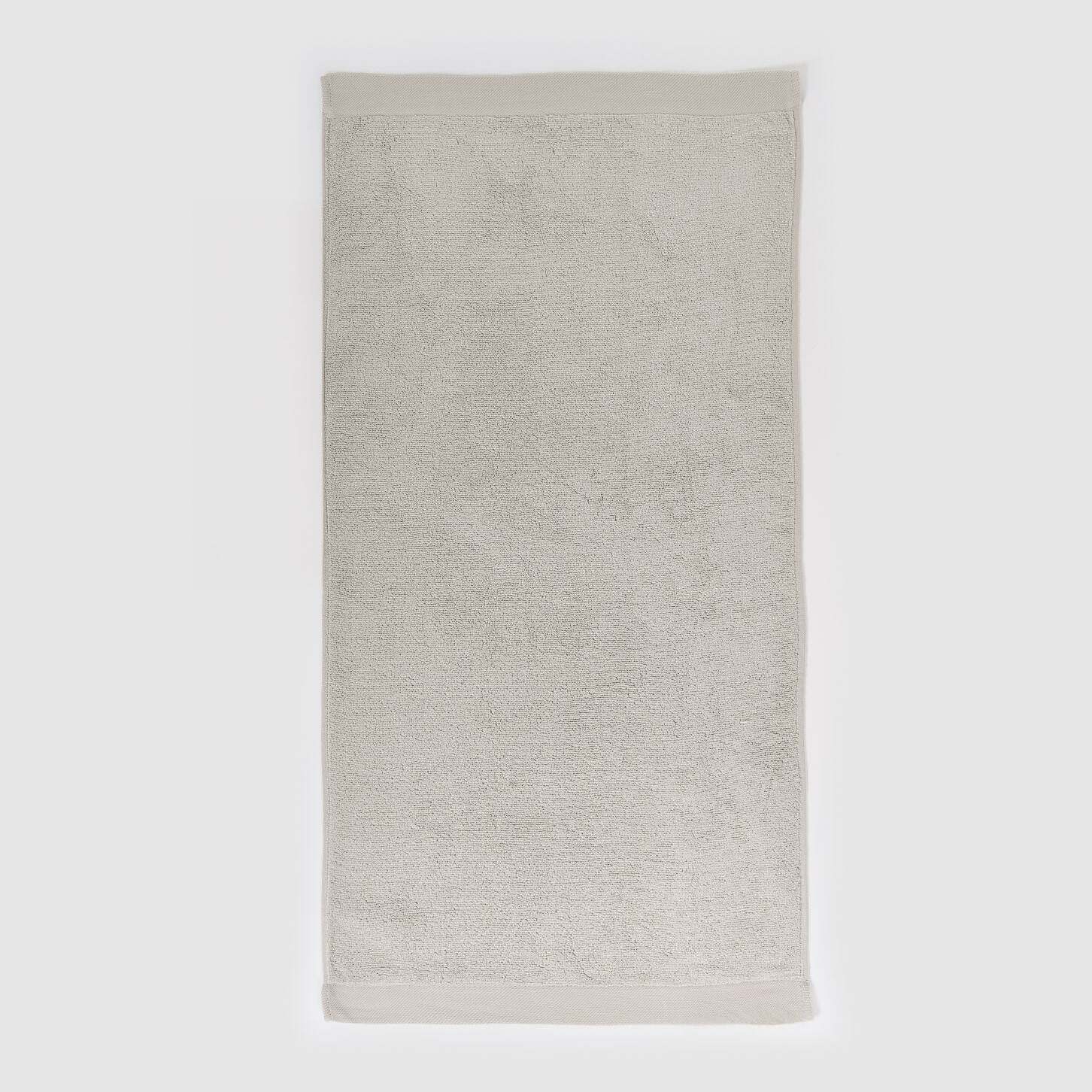 Toalla de baño 400gr doble rizo gris claro