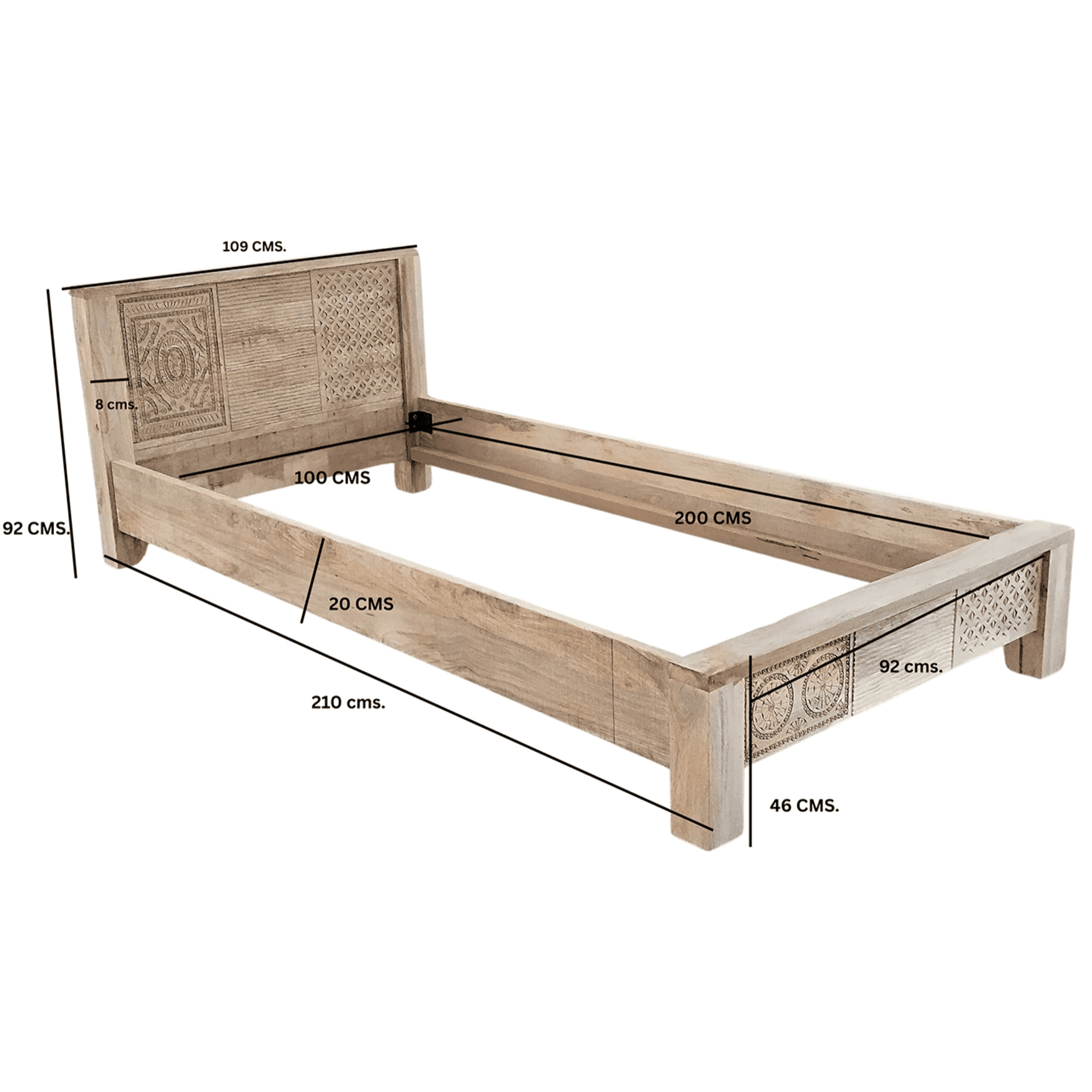 Lit Puro haut 100x200cm Kare Design