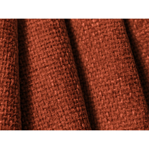 Canapé convertible avec coffre de rangement "Matera" 3 places en chenille terracotta