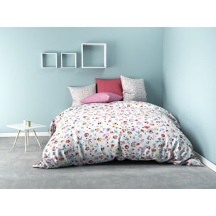 Parure housse de couette Polyester Liberty Rose