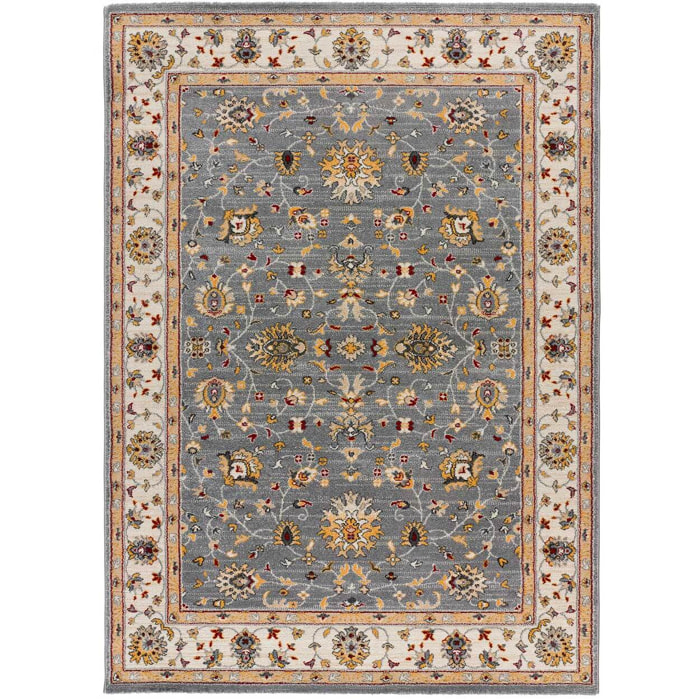 CLASSIC Alfombra vintage en diseño clásico en tonos plata, varias medidas disponibles.