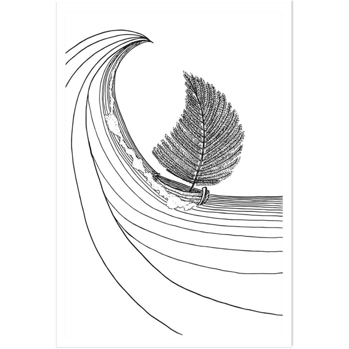 Poster voilier fougeres Affiche seule