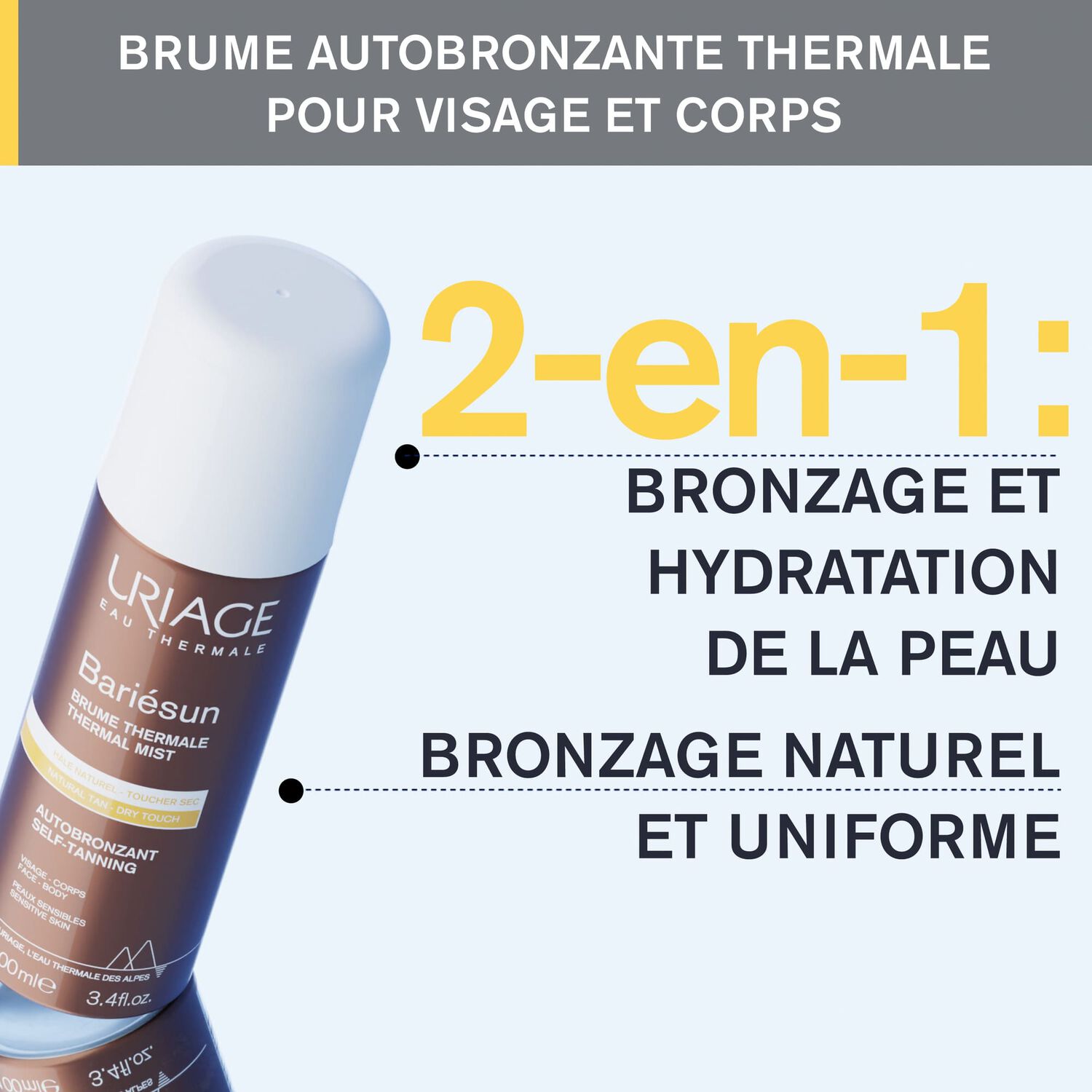 Bariesun - Brume Auto-Bronzante Sublimatrice et Hydratante 100 ml