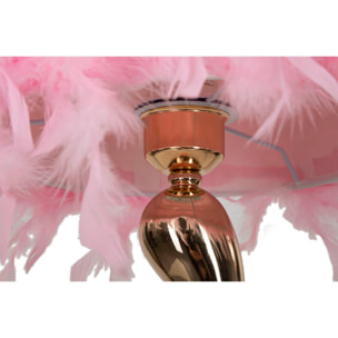 LAMPADA DA TAVOLO CART ROSA CM Ø 25X47