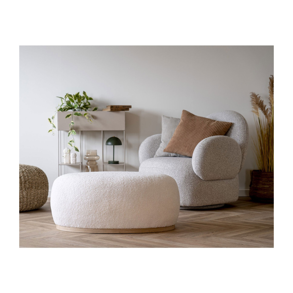 Lampada da Tavolo LED Ricaricabile Holt — Verde e Ottone in Metallo