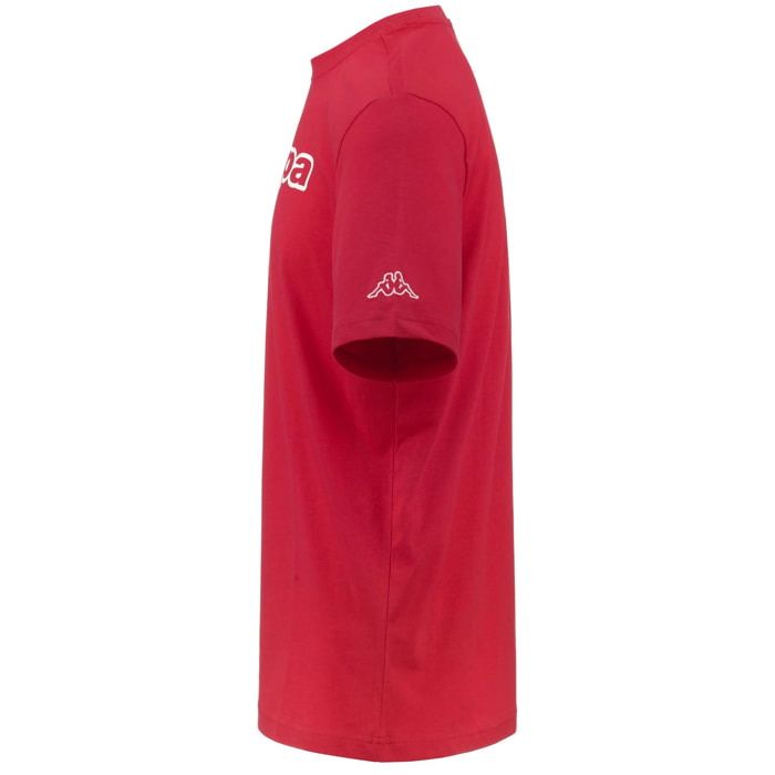 Kappa - T-Shirts & Top Uomo Rosso - Logo Fromen