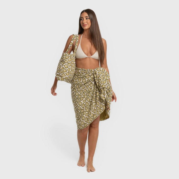 PACK TOALLA PAREO + BOLSO LIUVIA