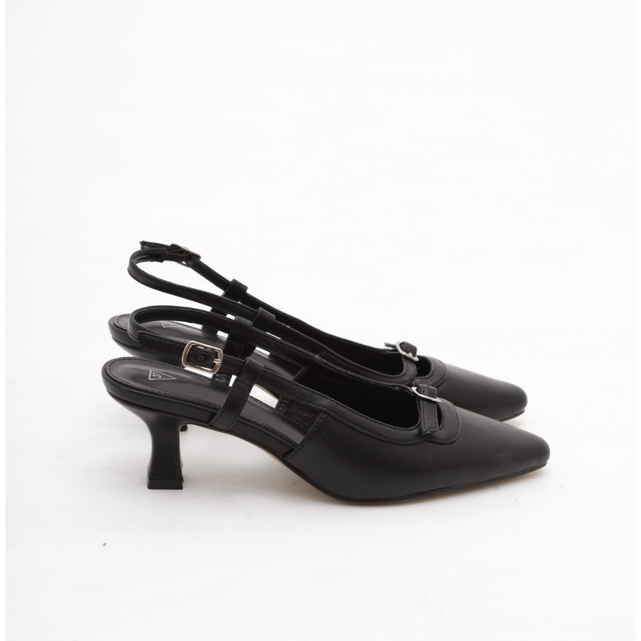 SLINGBACK BASSA CHOCOLA' NERO