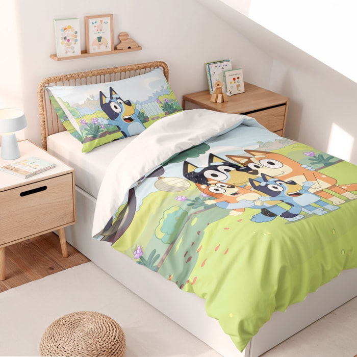 Funda nordica BLUEY + funda almohada 45x110