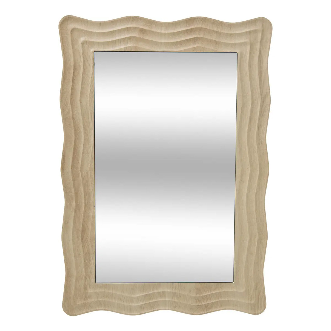 Miroir Charlie vague 55x79cm beige