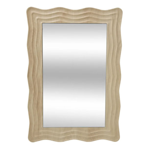 Miroir Charlie vague 55x79cm beige