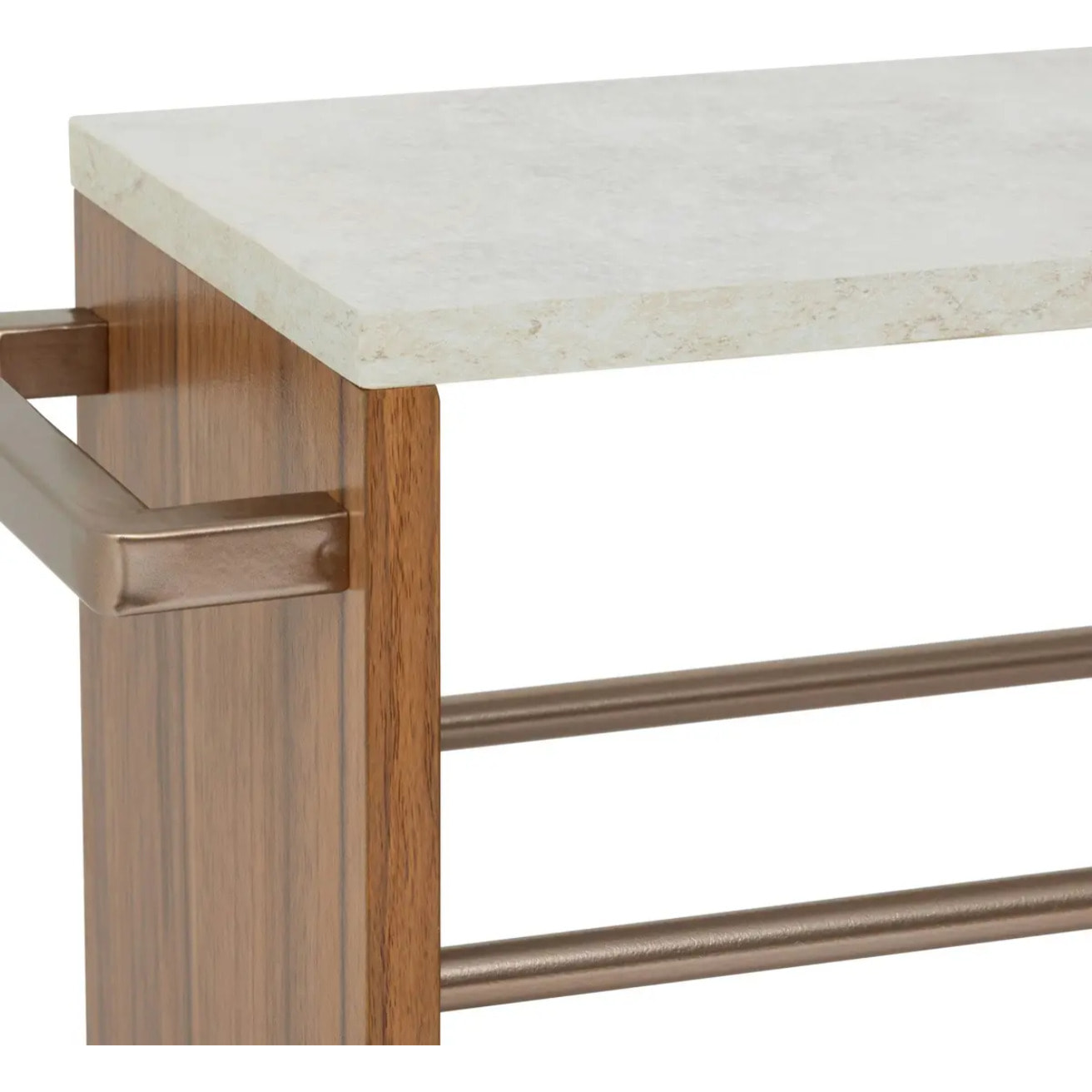 Desserte 4 niveaux Come L15cm marron