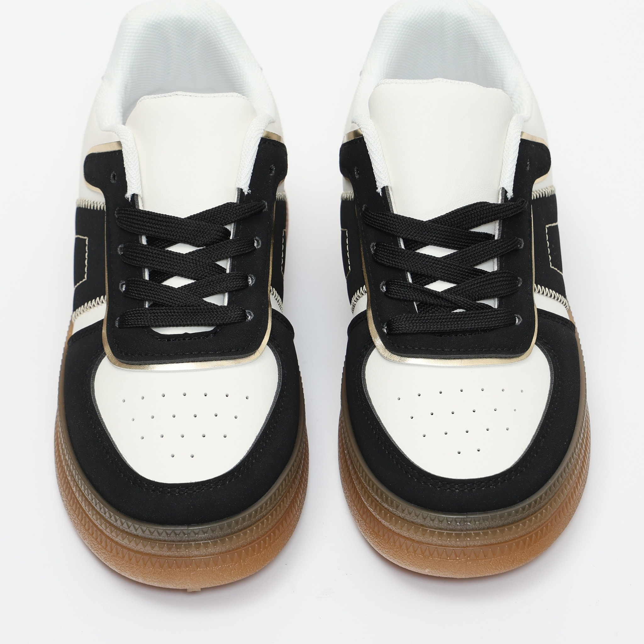 Sneakers in simil pelle multicolore