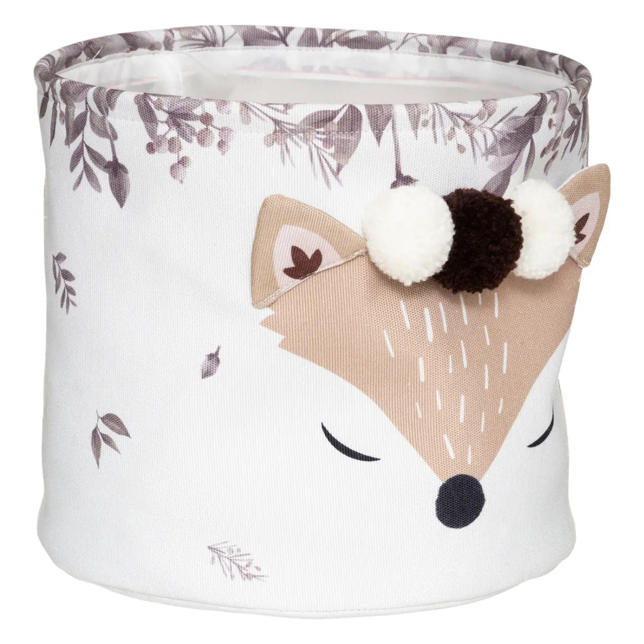 Set de 2 paniers enfant "Renard" - blanc