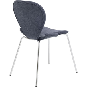 Chaise Soft Petal bleue Kare Design