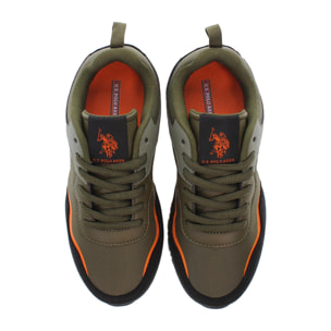 Sneakers U.S. Polo Assn. verde militare-nero