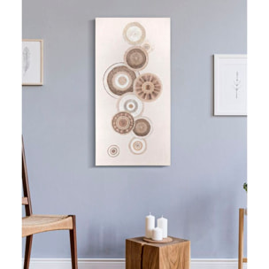 DIPINTO SU TELA CIRCLY C/INSERTI -B- CM 50X3,2X100