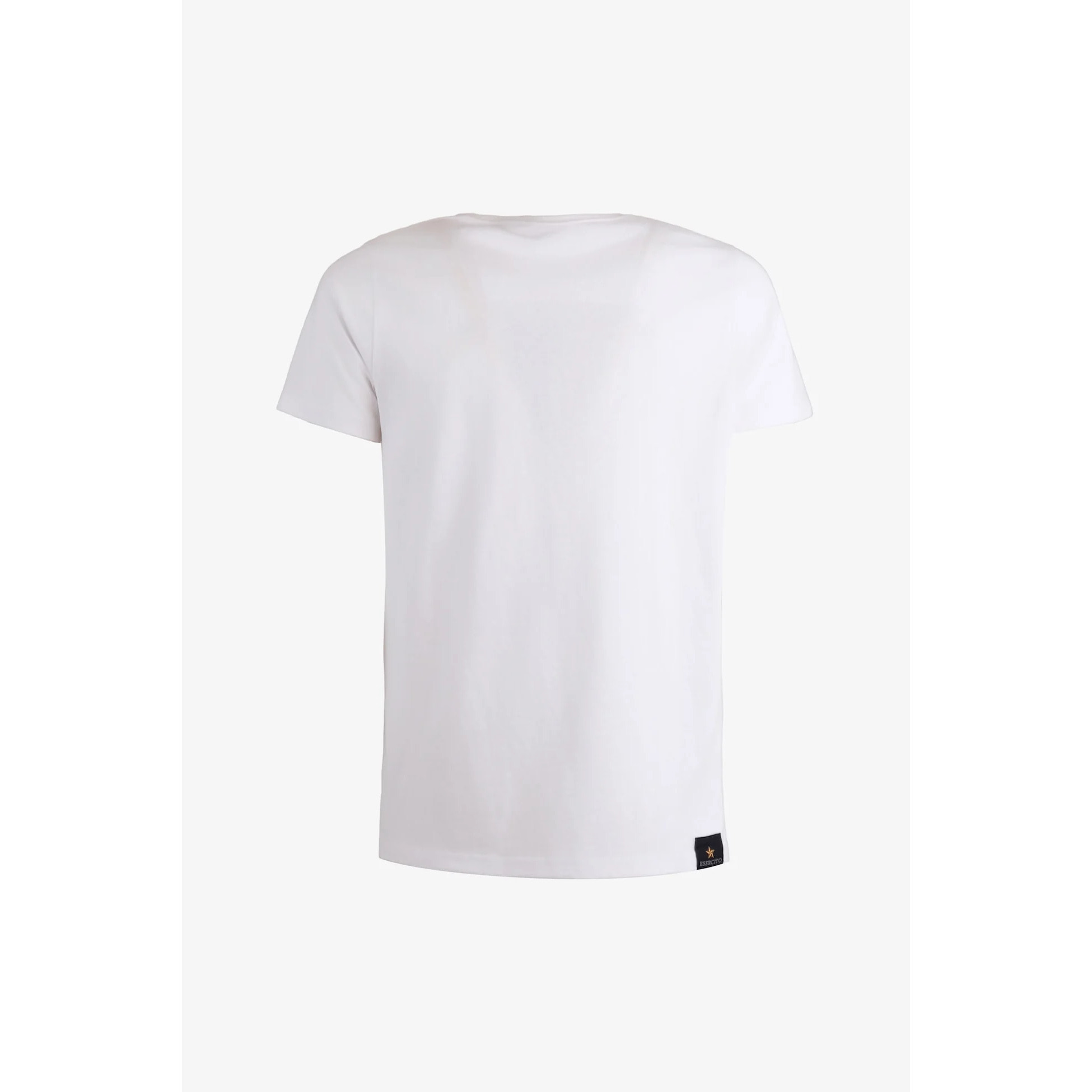 T-shirt Folgore bianca in cotone uomo