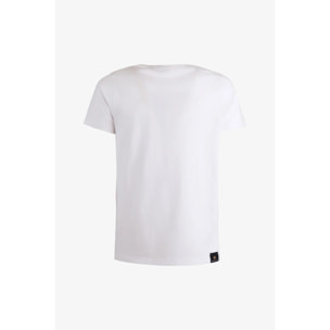 T-shirt Folgore bianca in cotone uomo