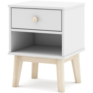 Table de chevet enfant 1 tiroir en bois - ELISE