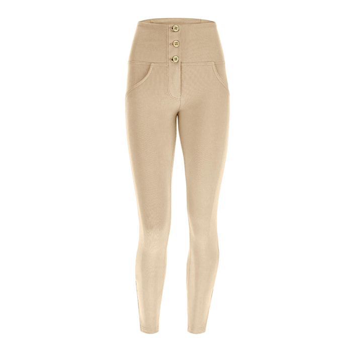 Pantaloni push up WR.UP® 7/8 superskinny vita alta con bottoni