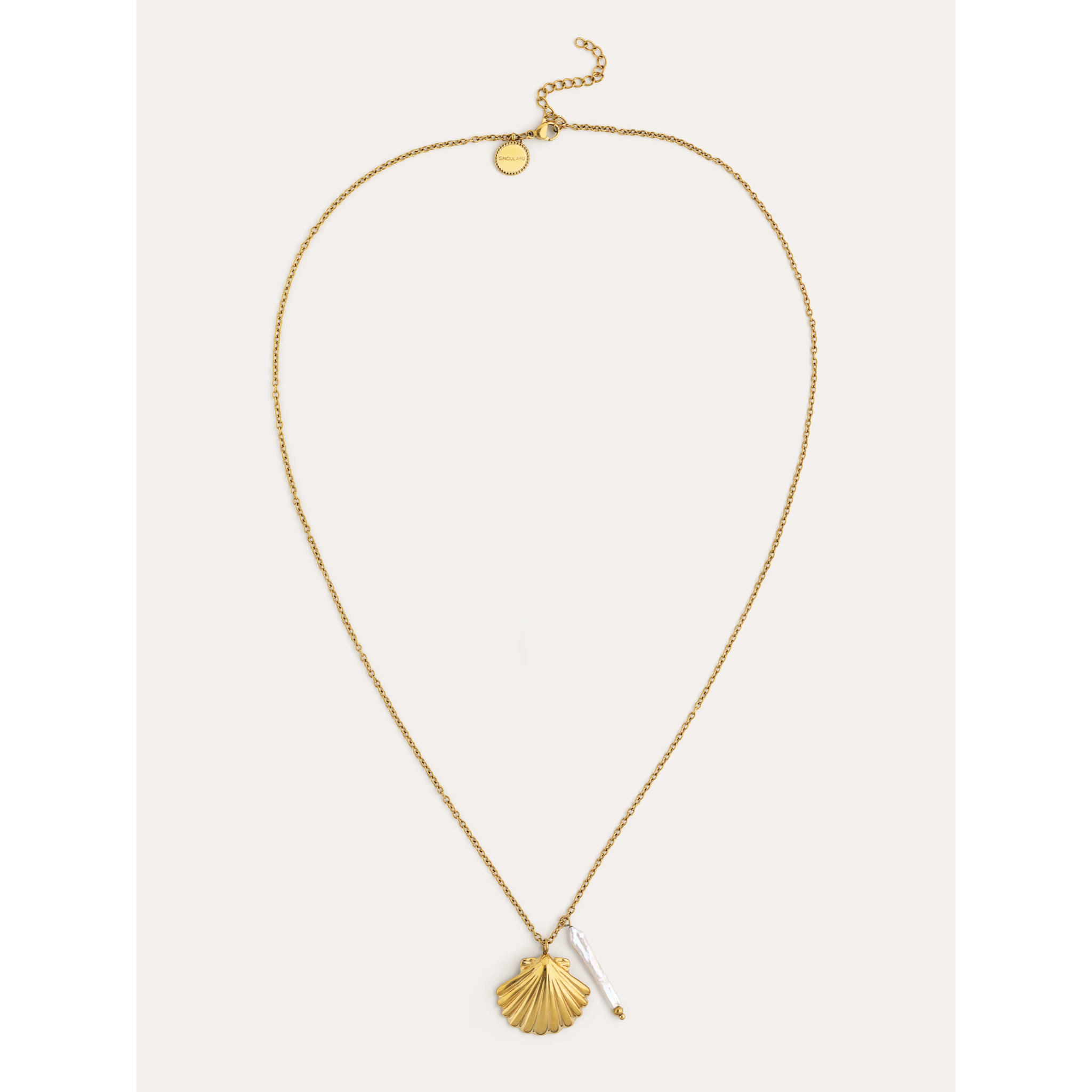 Collana Irida Acciao Placcato Oro