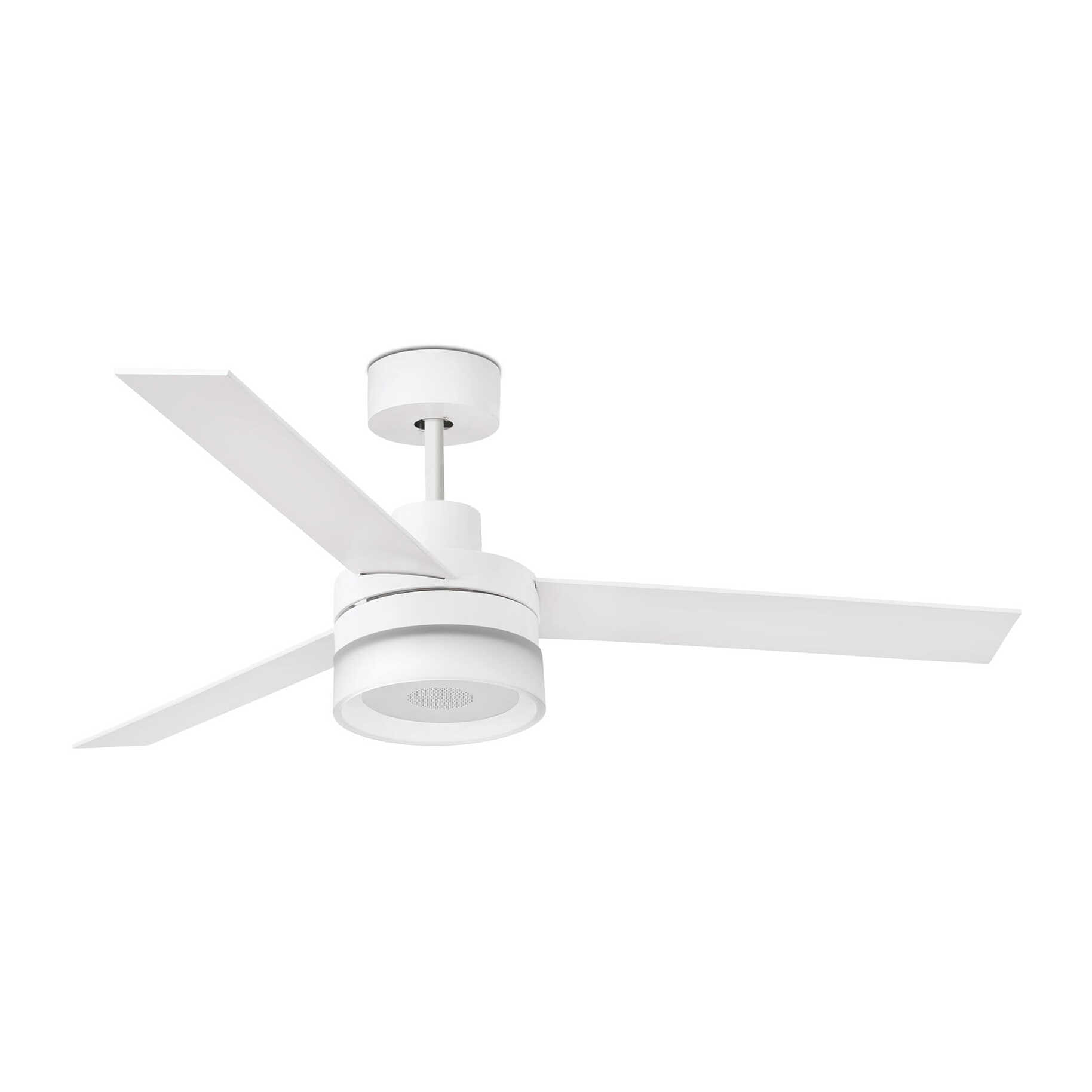 ICE L LED SPEAKER Ventilateur de plafon blanc avec haut-parleur