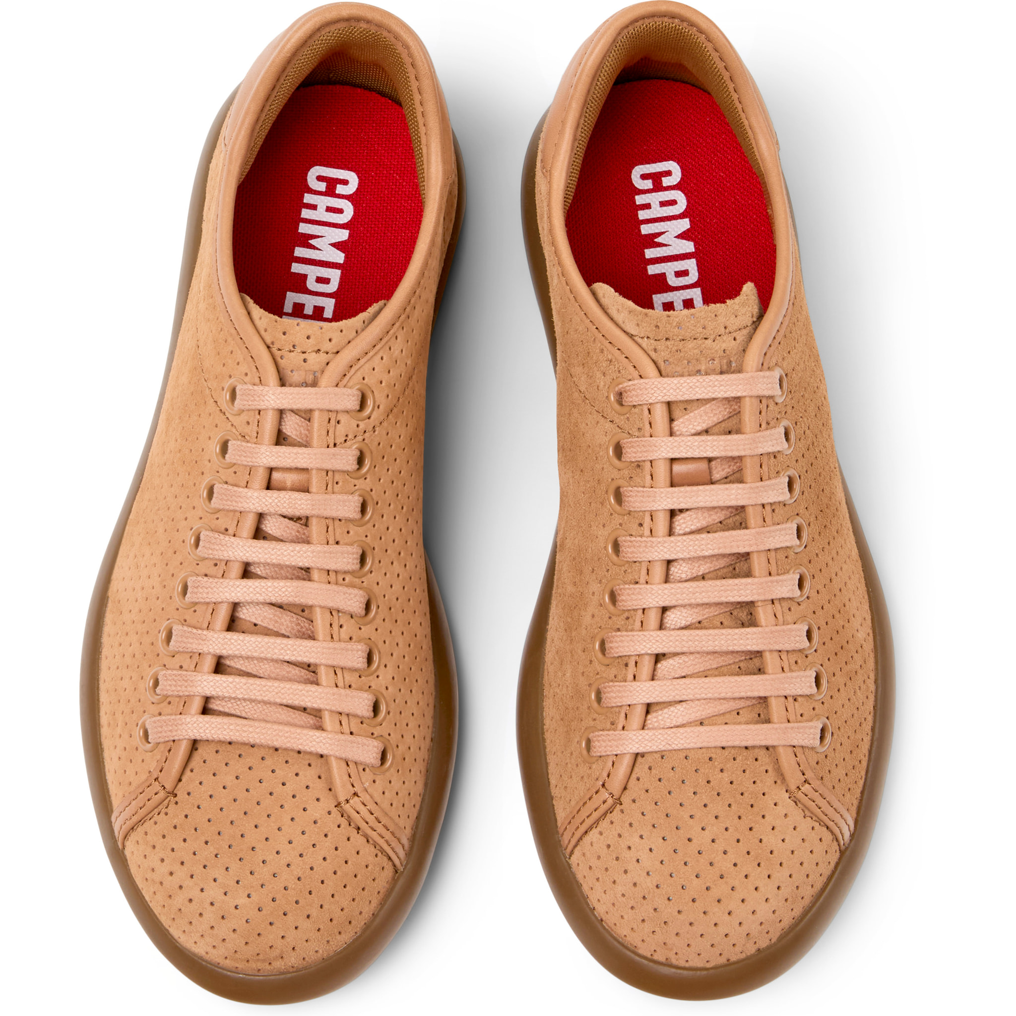 Zapatillas - CAMPER Pelotas Soller - Beige - Cuero Nubuck