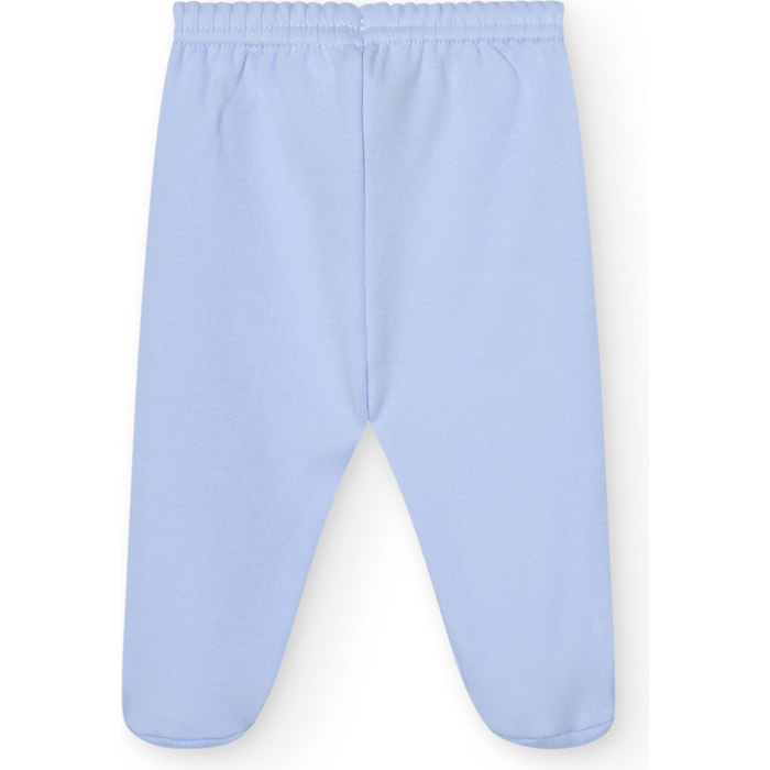 Polaina bebé algodón con pies invierno