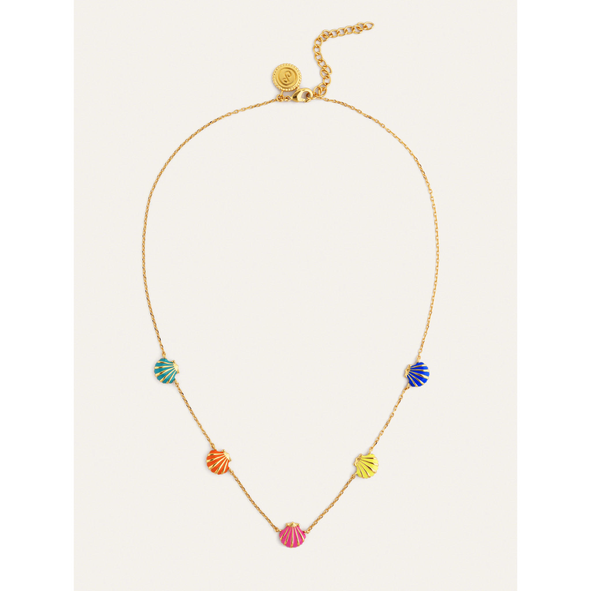Collana Conchiglie Enamel Placcato Oro