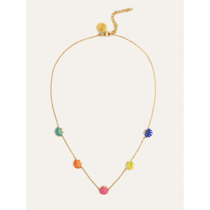 Collana Conchiglie Enamel Placcato Oro