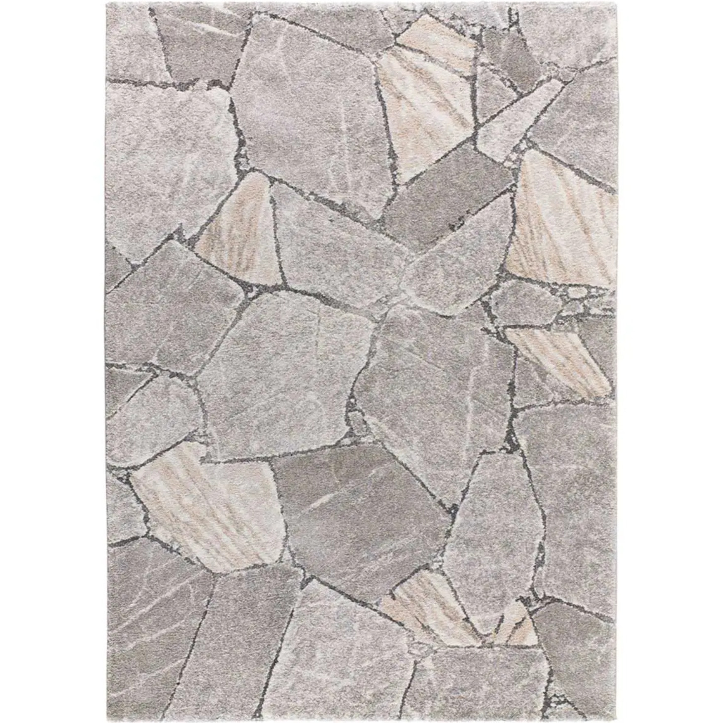 KIVET Alfombra shaggy moderna en gris, varias medidas disponibles