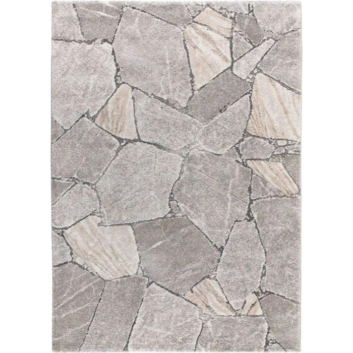 KIVET Alfombra shaggy moderna en gris, varias medidas disponibles