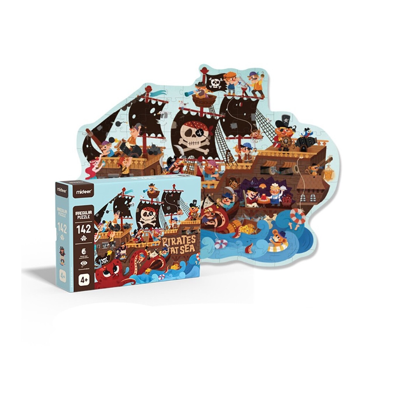 IRREGULAR PUZZLES - PIRATES AT SEA - PUZZLE