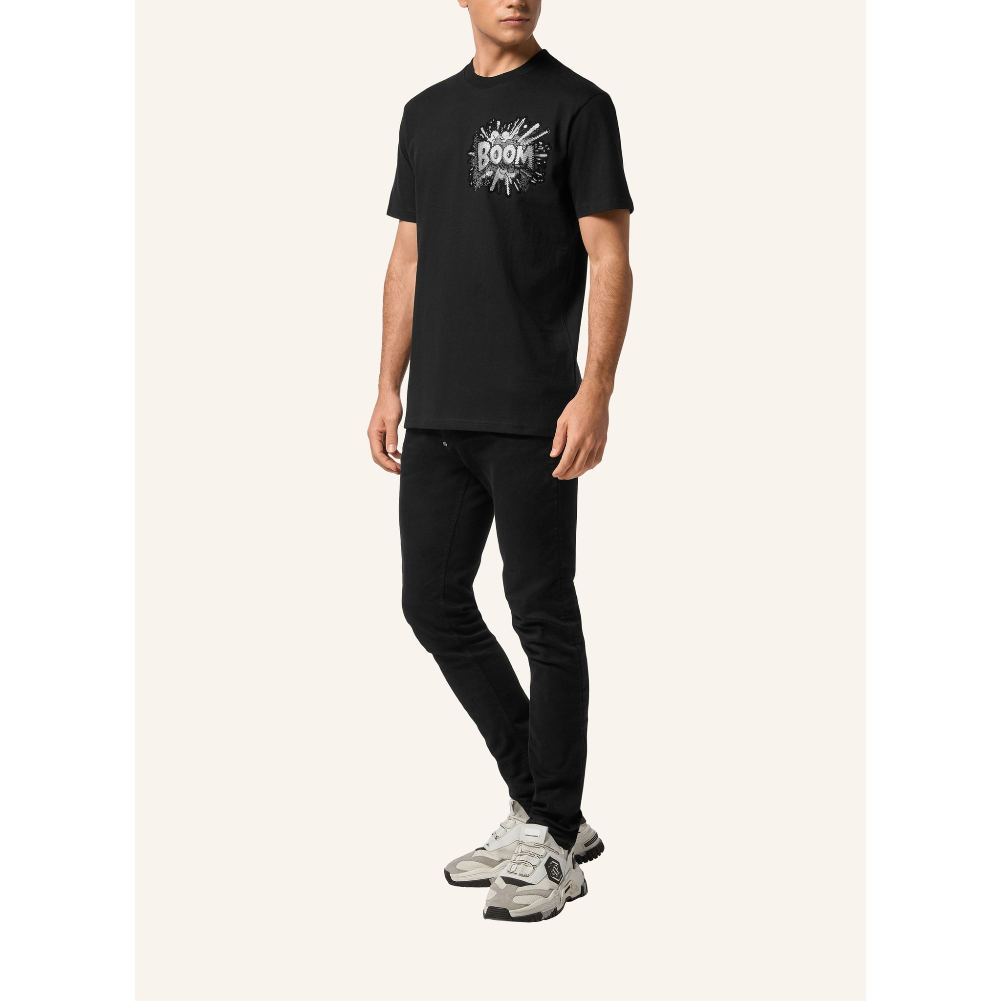 PHILIPP PLEIN Camiseta de cuello redondo y manga corta