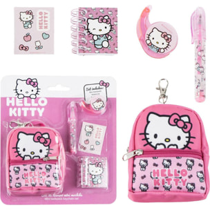 Set De Papelería Minimochila Hello Kitty