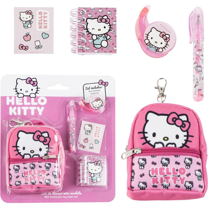 Set De Papelería Minimochila Hello Kitty