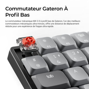 Clavier gamer sans fil KEYCHRON K3 Max QMK/VIA Wireless