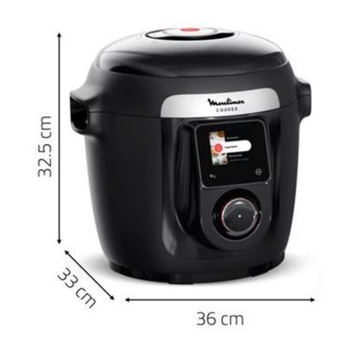 Cookeo MOULINEX YY5449FB noir connecté 6 L, 9 modes de cuisson + extra crisp