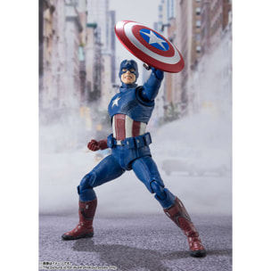 Avengers Assemble Figura Captain America Shf 15 cm Bandai