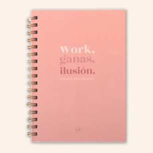 Libreta "Work, ganas, ilusión"
