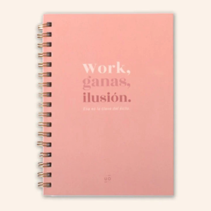 Libreta "Work, ganas, ilusión"