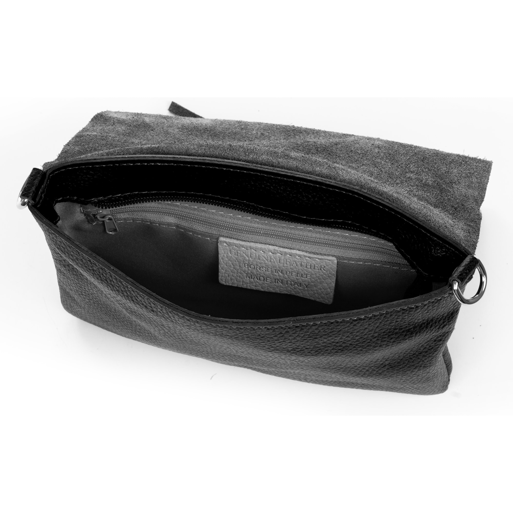 Andorno borsa a tracolla donna. Pelle autentica finitura Dollaro