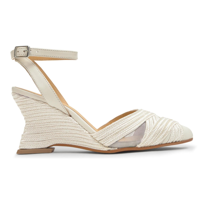 Zapato de salón Joy cuña trenzada 8 cm