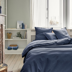 Housse de couette unie en coton, Made in France, TOUT DOUX , Nocturne