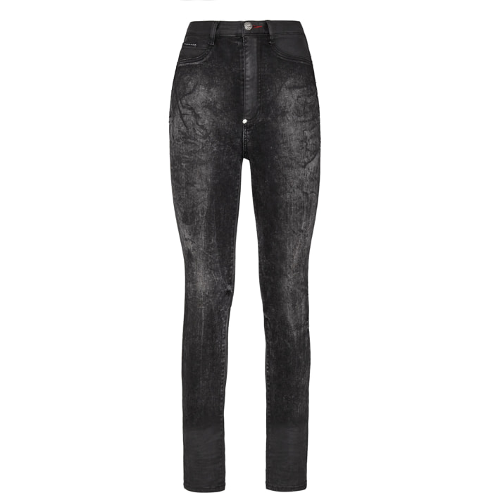 PHILIPP PLEIN Jegging de cintura alta ICONIC PLEIN